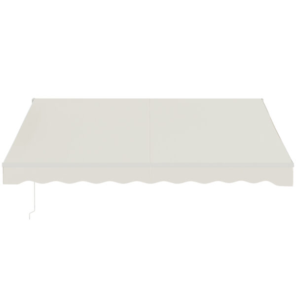 Auvent rétractable électrique 12'x10', Système Hybride avec Télécommande et Manivelle - Crème - Image 7